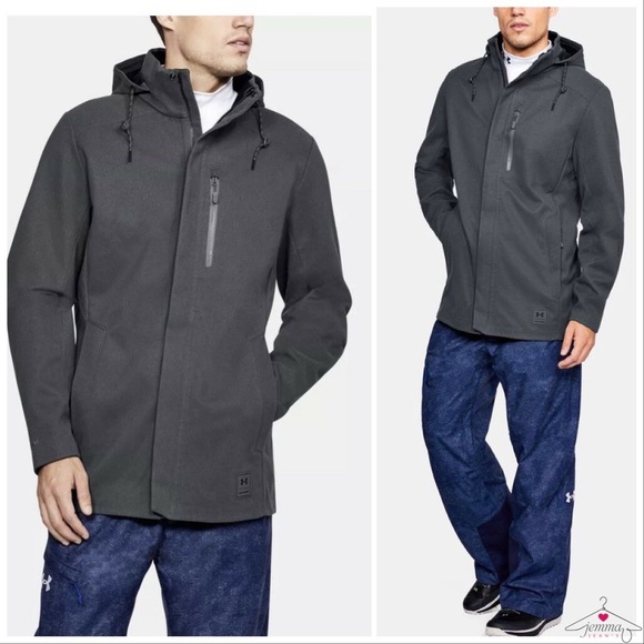 Under Armour Other - Under Armour Men’s Storm Wool Hooded Town Coat